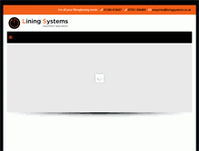 Tablet Screenshot of liningsystems.co.uk
